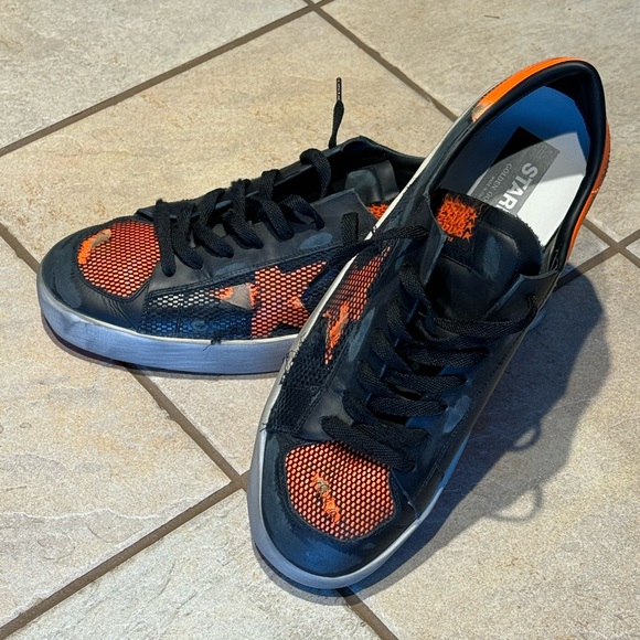 Golden Goose Stardan Black Orange 44 Men’s - Picture 1 of 7